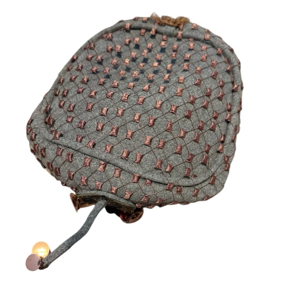 Riley 1940’s Vintage Gray Hat with Fascinator and Netting Veil